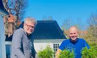 Med Jan Lehrmann ude af selskabet er de nu tre ansatte og to ejere tilbage i Kabeltromlen, der har hovedsæde i Hasselager lidt syd for Aarhus. Foto: Kabeltromlen PR