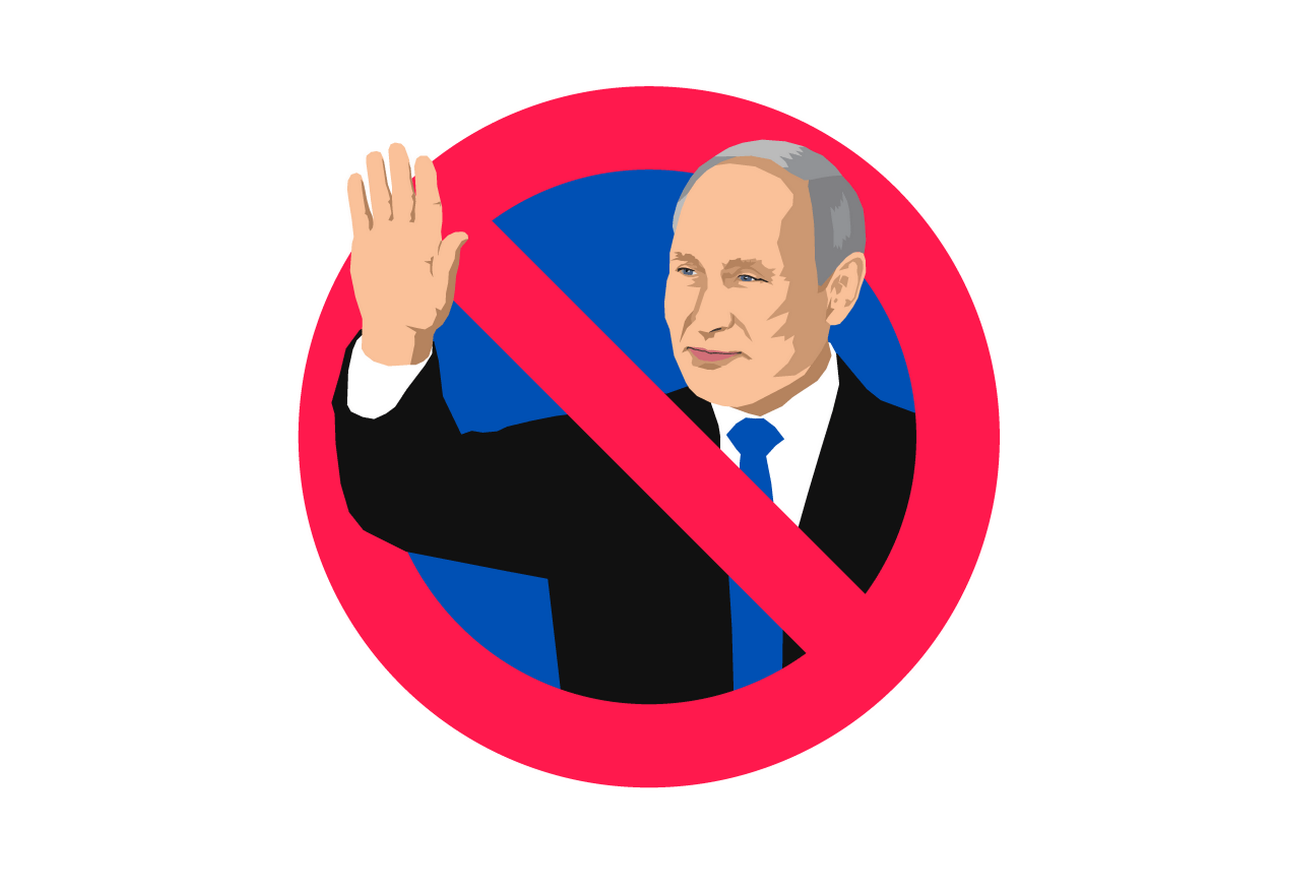 putin sanktioner. Illustration: Anders Vester Thykier