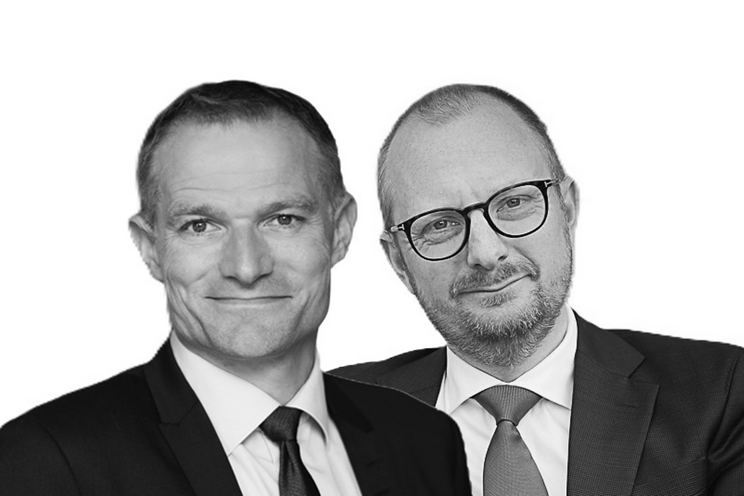 Ulrich Bang, vicedirektør, Klima, Energi, Miljø & Byggeri i Dansk Erhverv, og Tejs Laustsen Jensen, direktør Brintbranchen