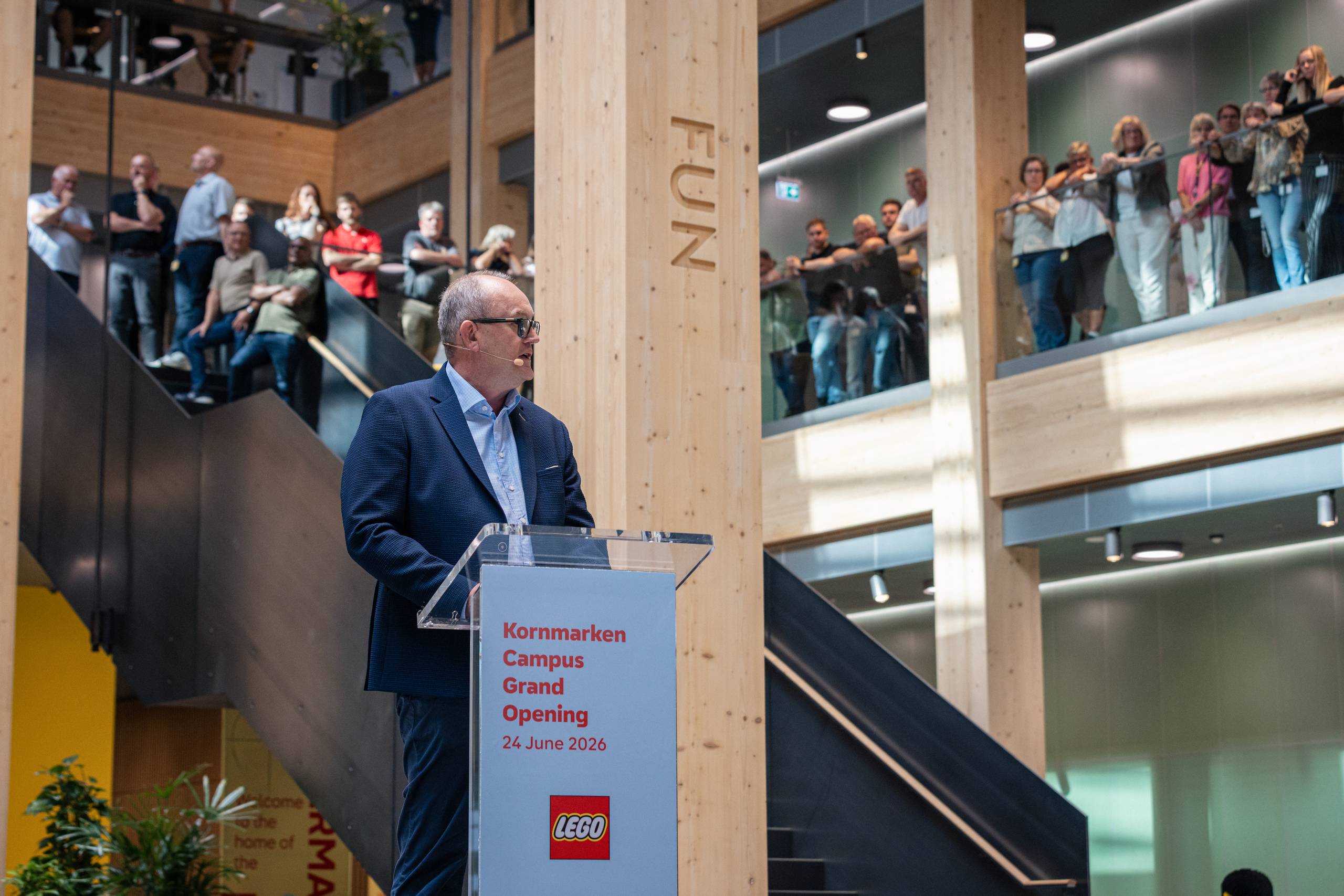 Kornmarked Campus handler specifikt om innovation inden for produktionen, og derfor har koncerndirektør Carsten Rasmussen en ambition om, at centret vil øge legetøjskoncernens produktivitet. Foto: Lego