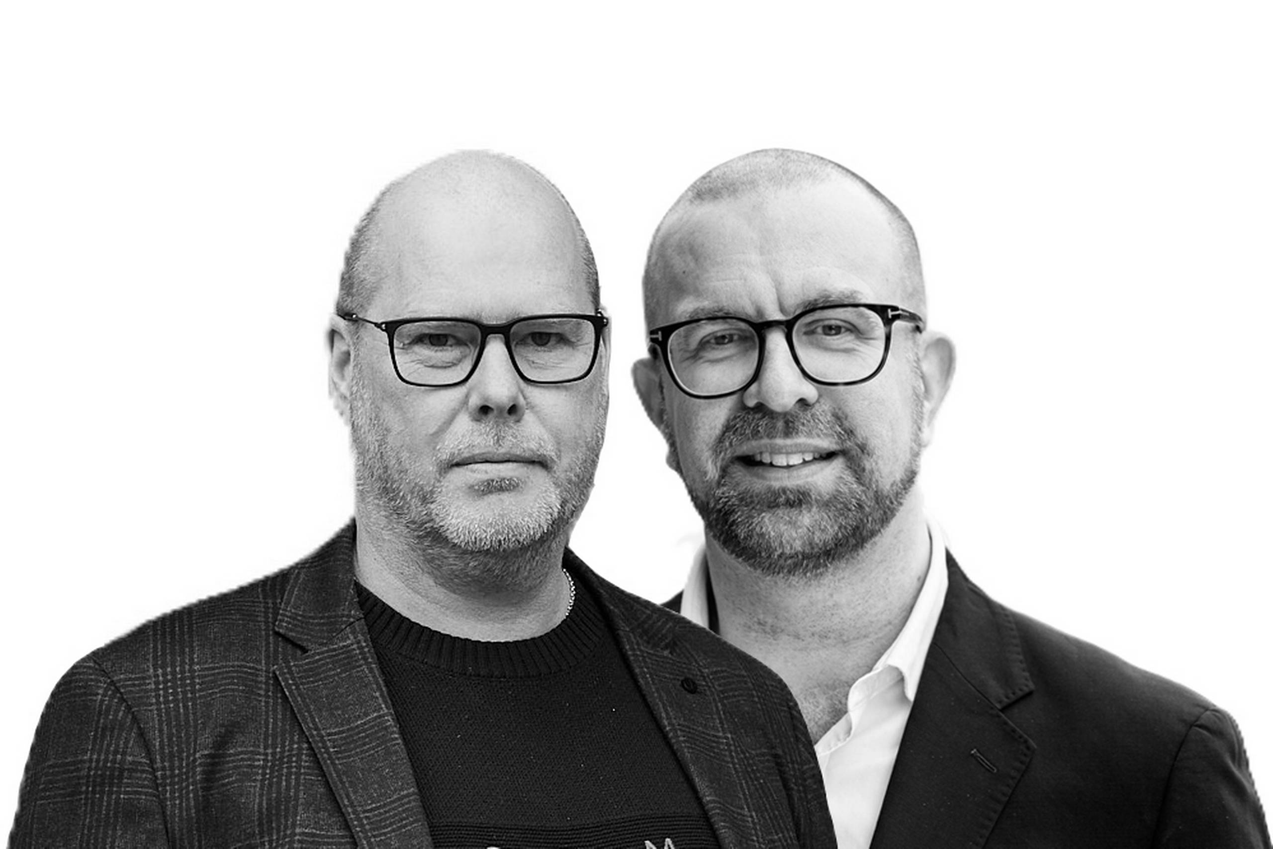 Flemming Overgaard, gruppeformand i 3F Transport og Hakon Iversen, branchedirektør i DI Transport