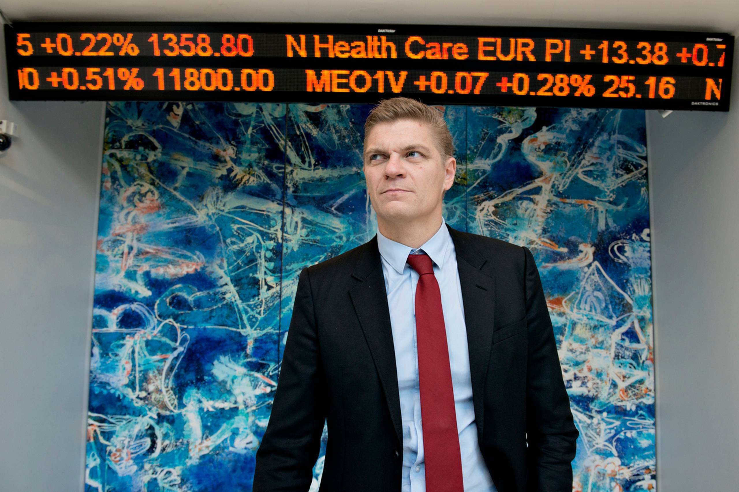 Direktør for Nasdaq OMX Københavns Fondsbørs Bjørn Sibbern er godt tilfreds med at internationale børshuse står for over 60 pct. af den danske aktiehandel.