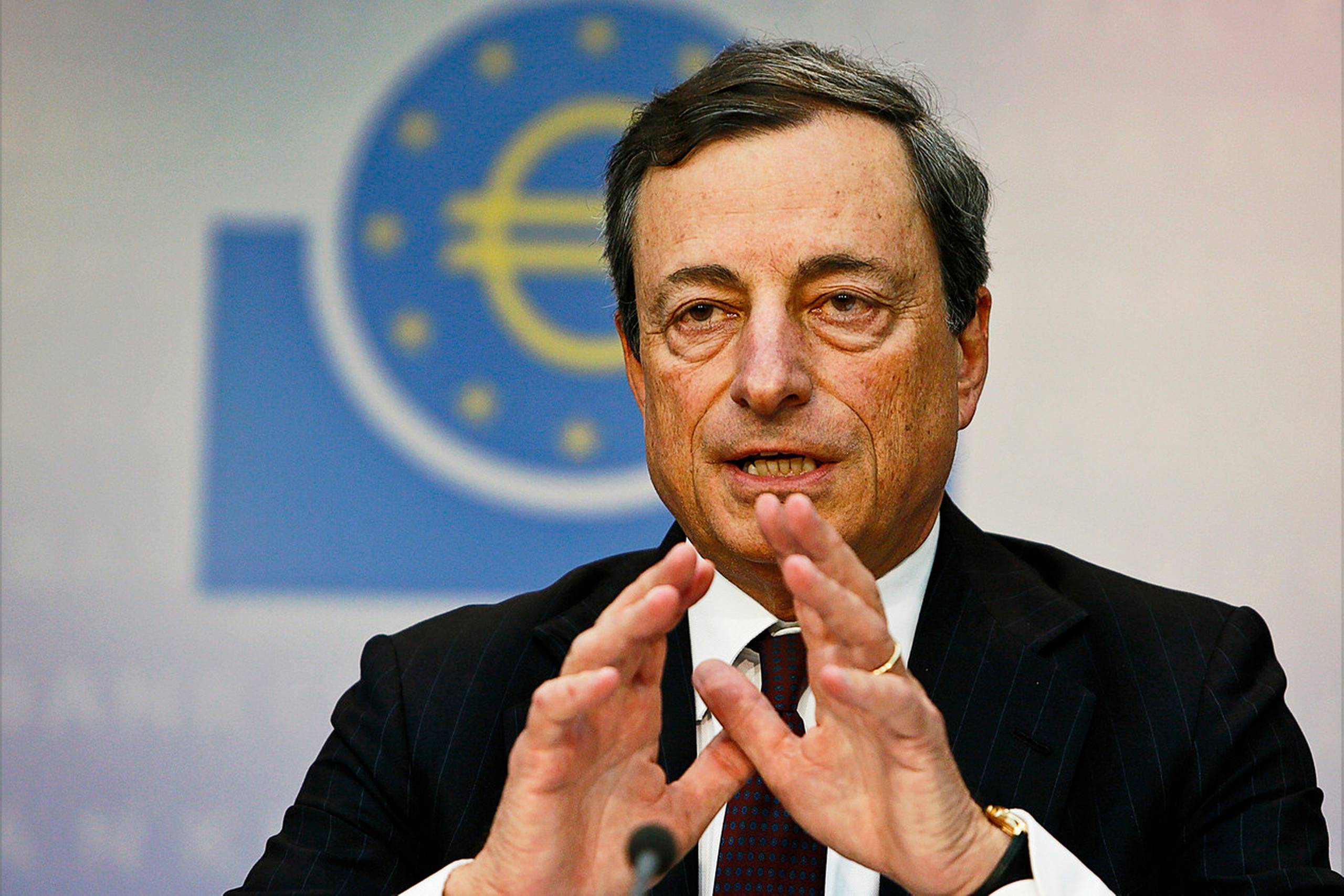 Chefen for den europæiske centralbank, Mario Draghi, vil ikke udelukke deflation i Eurozonen.