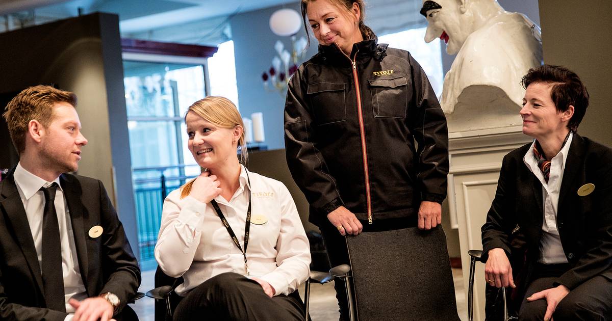 Aspiranter aflægger prøve til Tivolijob