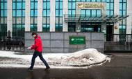 Sberbank er en af de russiske banker som er blevet angrebet den seneste uge. Arkivfoto. Foto: Pavel Golovkin/AP
