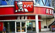 Yum Brands melder om fremgang for selskabets fastfoodkæder i Kina, det er bl.a. KFC.  Foto: Ap/Imaginechina