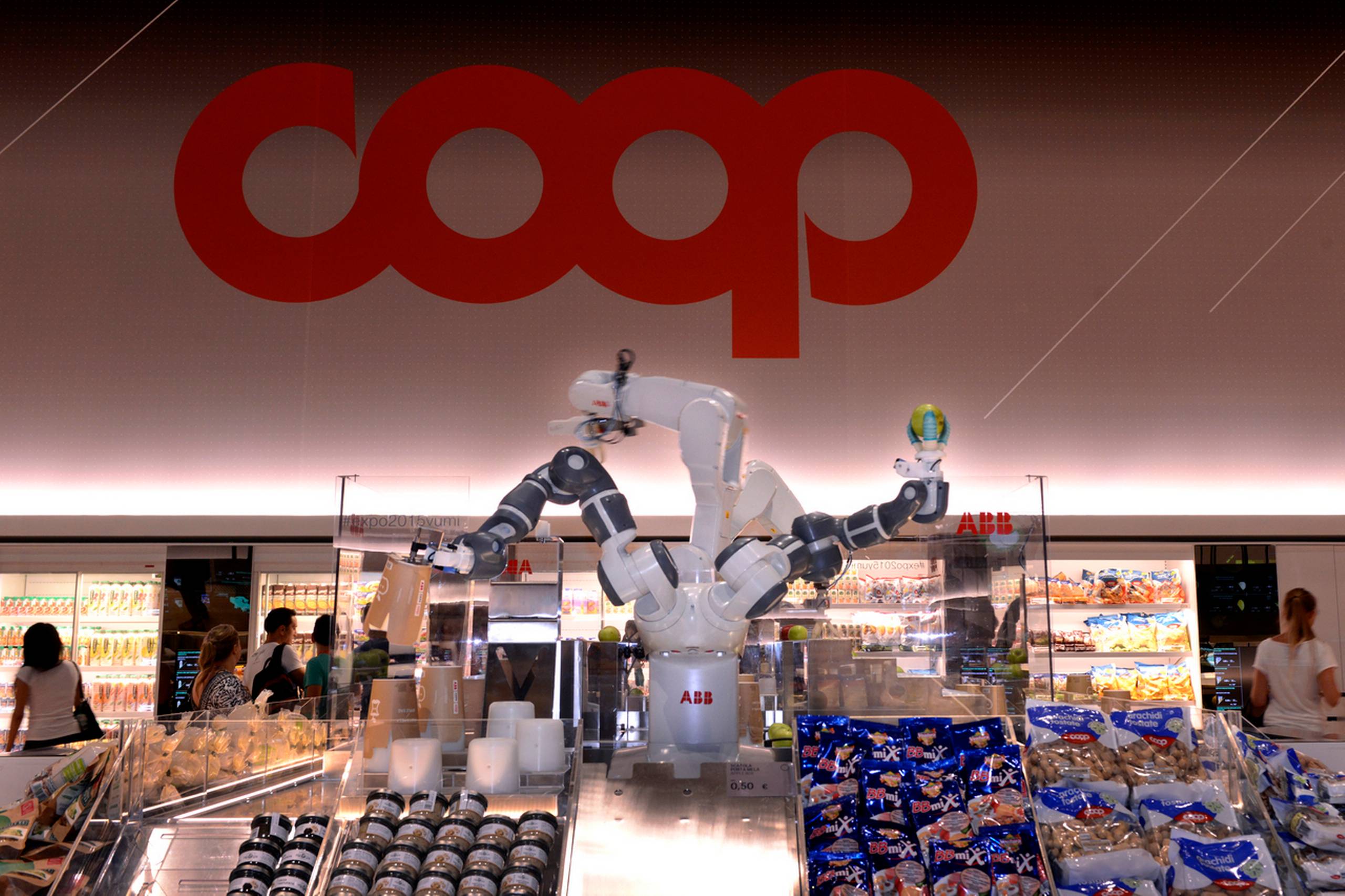 Coop Italia viser på verdensudstillingen Expo 2015 i Milano et bud på fremtidens supermarked med digitalisering og teknologi.