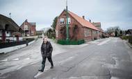 Samsø er blandt de kommuner, der sidste år oplevede en positiv nettotilflytning. Her ses hovedgaden i Nordby på Samsø. Foto: Casper Dalhoff