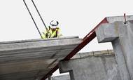 Der er ikke helt lige så meget fart på i betonelementbranchen som tidligere, lyder meldingen fra Dansk Byggeri, men der er stadig travlt. Foto: Per Folkver Arkivfoto: Per Folkver