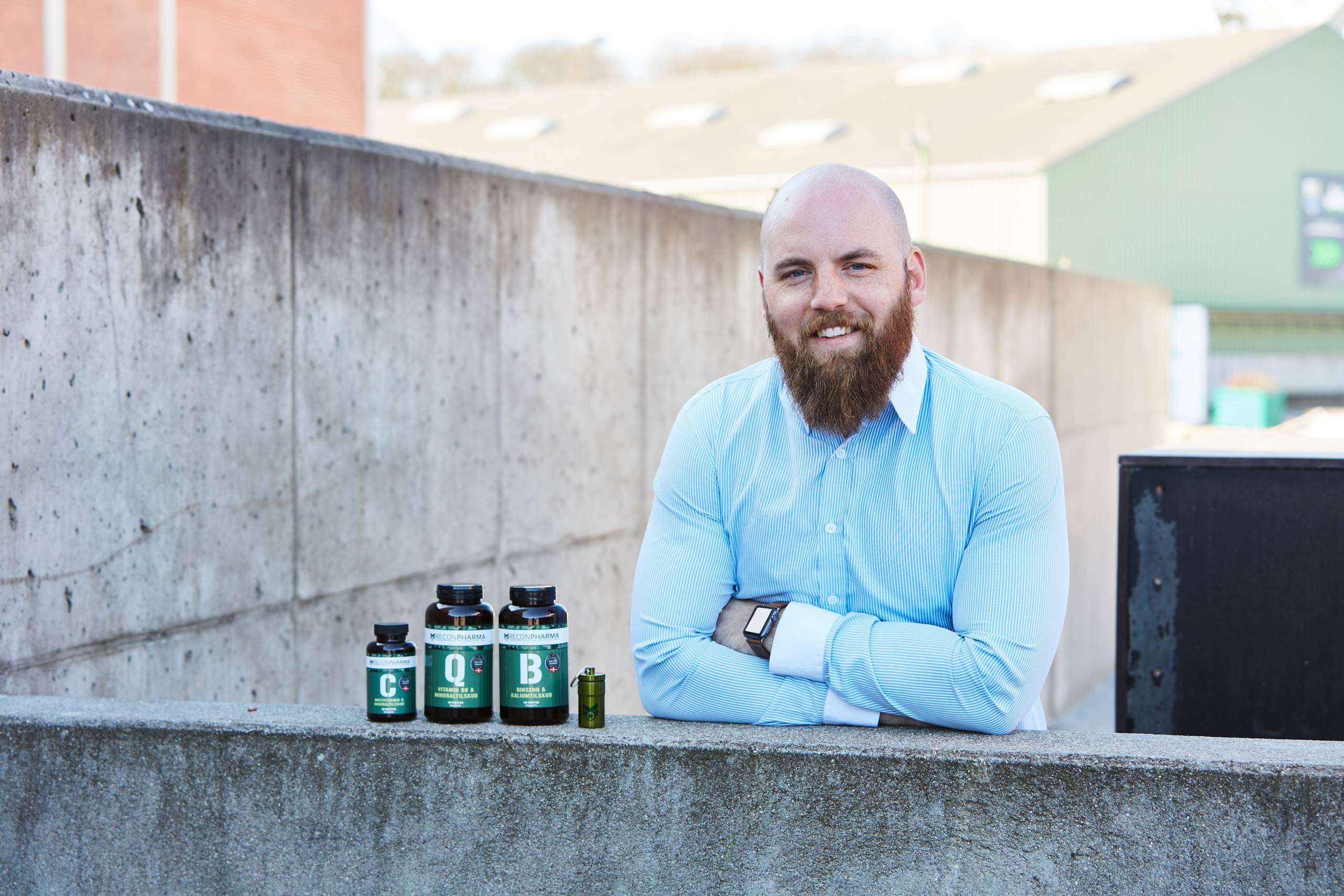 Reconpharma, adm. direktør og tidligere soldat Martin Holmblad.