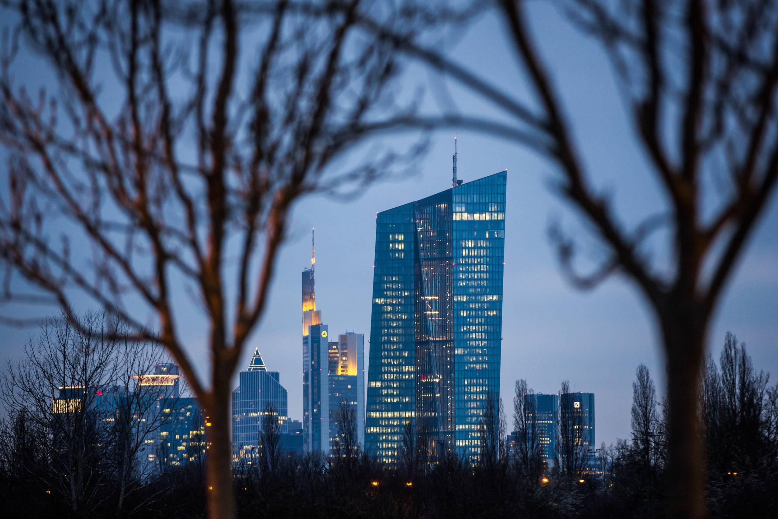ECB's hovedkvarter i Frankfurt.