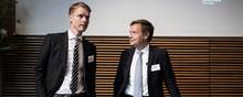 Thomas Thune Andersen (til højre) er bl.a. bestyrelsesformand i Ørsted, hvor han er med til at bestemme, hvad adm. direktør Henrik Poulsen skal have i løn. Foto: Katrine Marie Kragh
