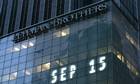 Den amerikanske storbank Lehman Brothers sendte chokbølger gennem finansverdenen, da den gik konkurs den 15. september 2008. Men finanskrisen startede faktisk året før. Foto: Mark Lennihan