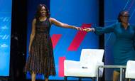 First lady Michelle Obama and talk show host Oprah Winfrey have met on several occasions. Photo: AP Images