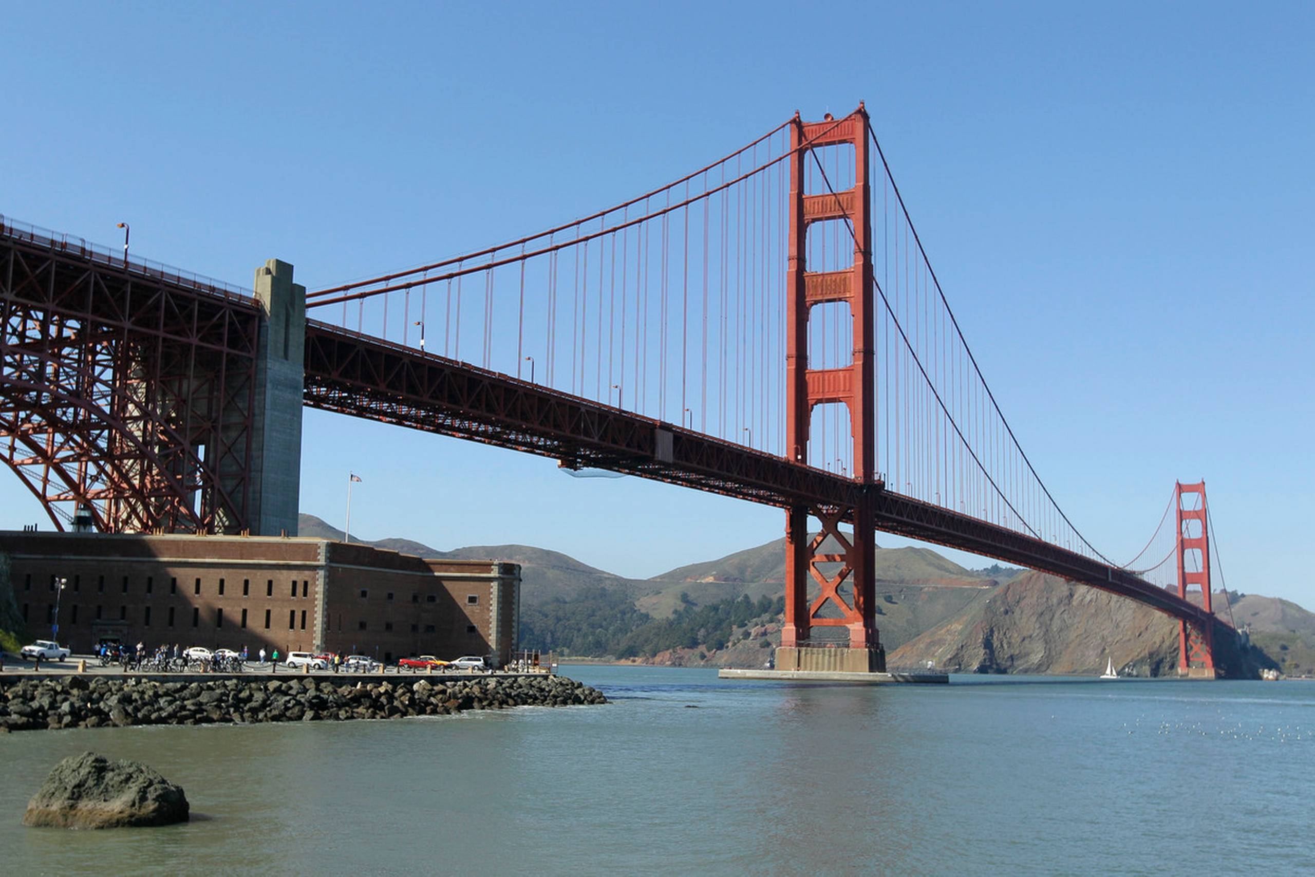 Hvis man er ung og rig, så bor man typisk i Californien, hvor broen ind til San Francisco meget passende hedder Golden Gate. Foto: Eric Risberg