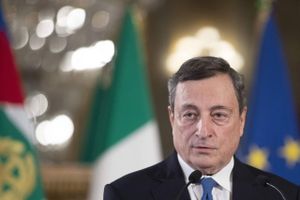 Efter sigende havde Mario Draghi blikket rettet mod præsidentposten i Italien, når den bliver ledig i 2022, men nu venter der ham langt større udfordringer, hvis han bliver premierminister. Foto: AFP/Alessandra Tarantino  