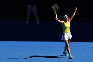 På 27 minutter fik Caroline Wozniacki leveret et bemærkelsesværdigt comeback og holdt sig inde i Australian Open. Foto: AFP
