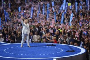 Hillary Clinton før sin tale under Demokraternes konvent, der nominerede hende til partiets præsidentkandidat den 28. juli 2016. Foto: Mark J. Terrill